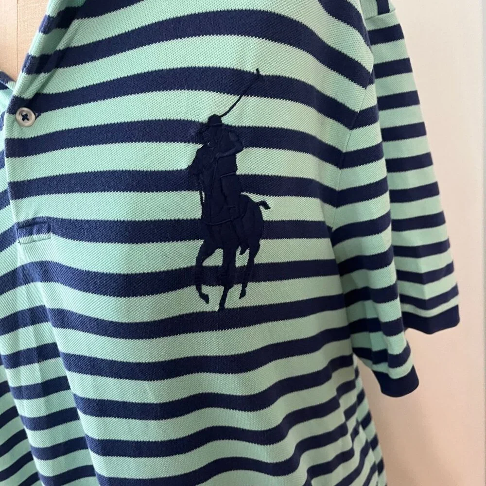 Vintage POLO‎ RALPH LAUREN Men's Striped Polo Golf Shirt Size X-Large